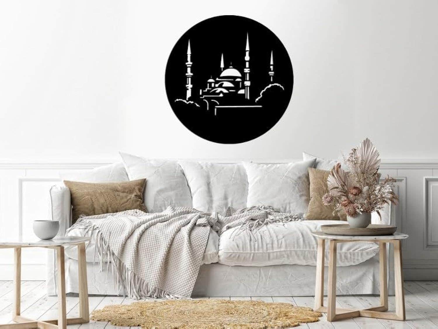 Home Gallery Ottoman Mosque Wood Wall Art - 60x60 cm