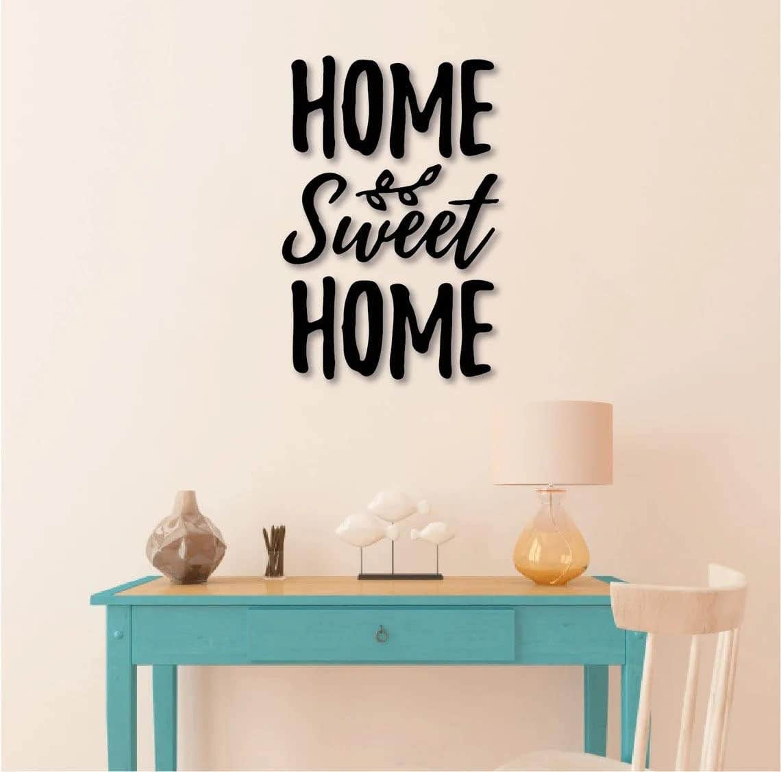 Home Gallery Wood Wall Art Sign - "Home Sweet Home" - 80x60 cm