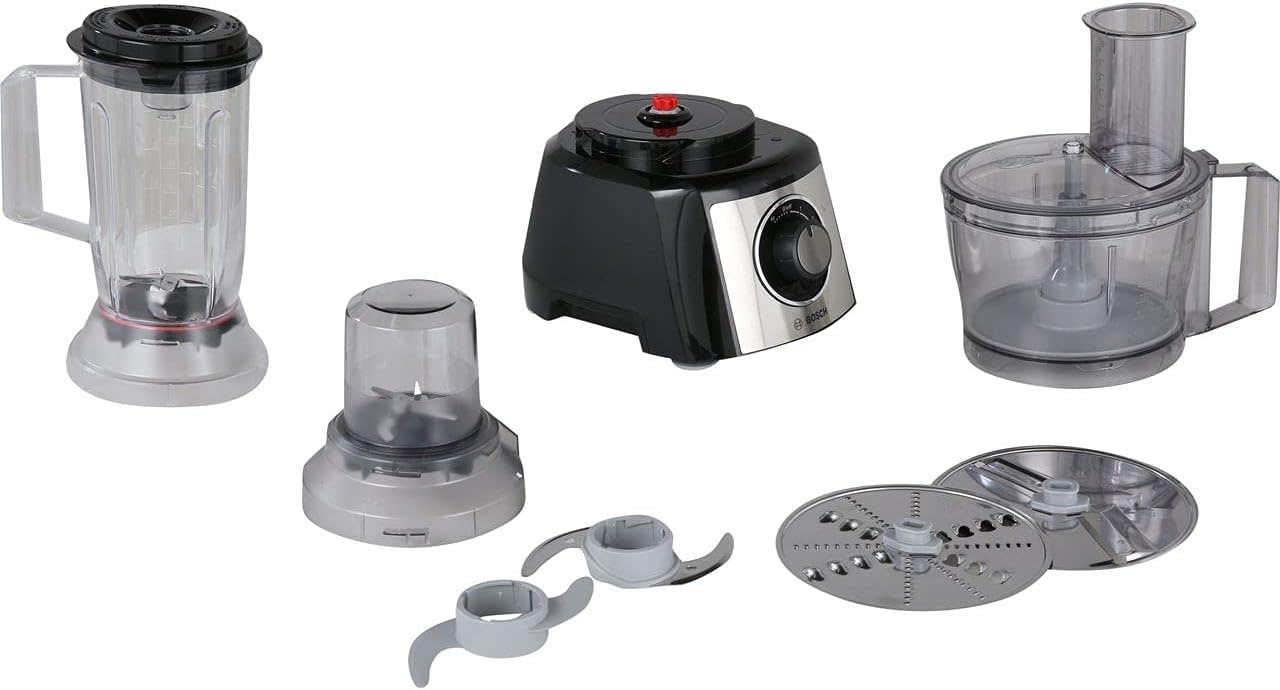 BOSCH MultiTalent 3 Plus Food Processor 900W - Black Stainless Steel