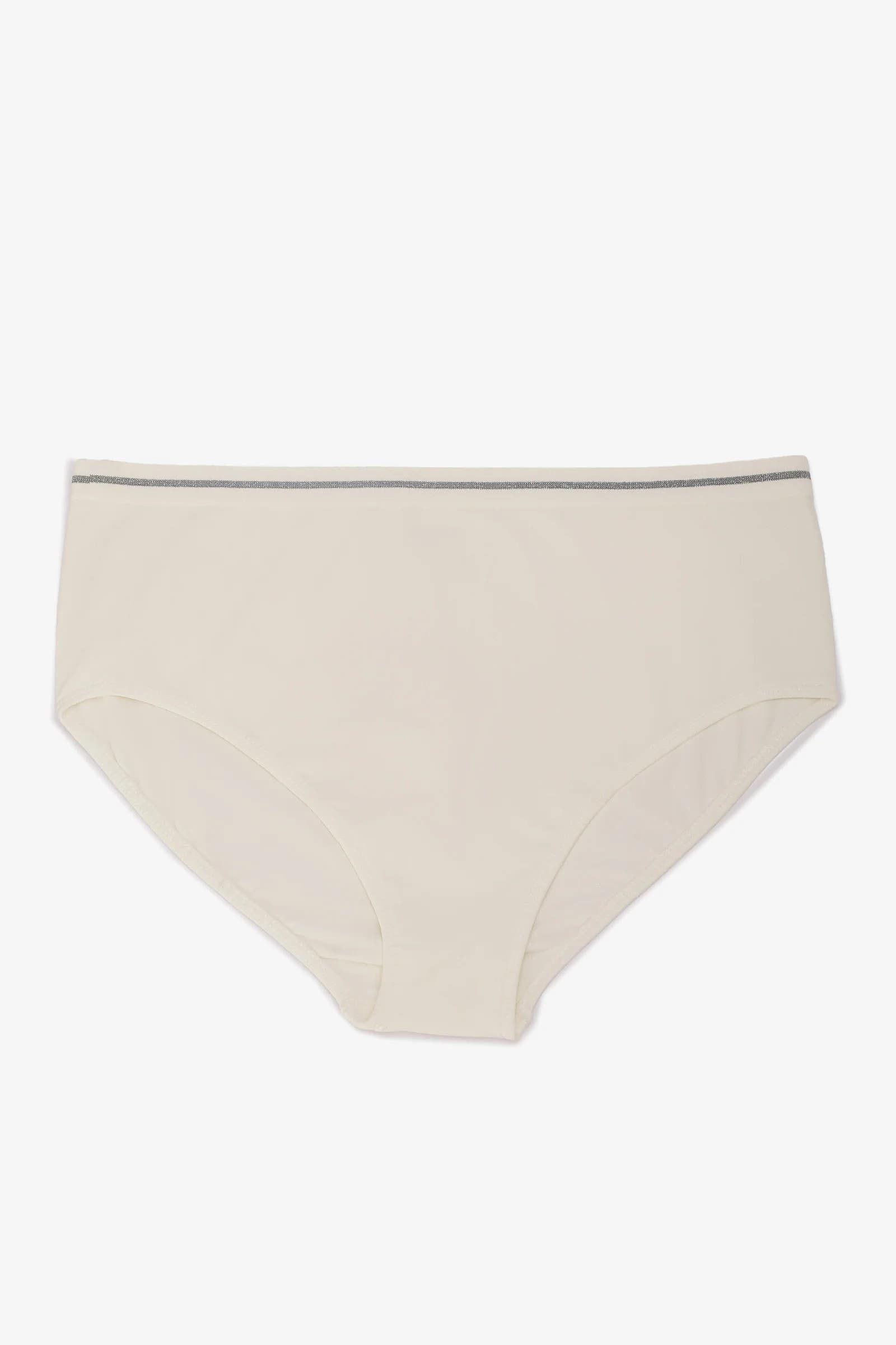 Metallic-Trim Brief Panty