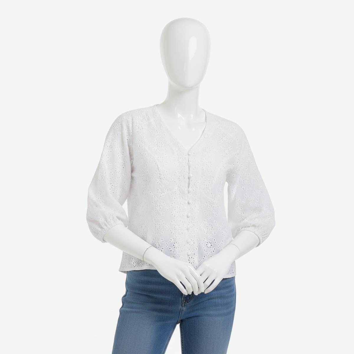Floral Perforated Top