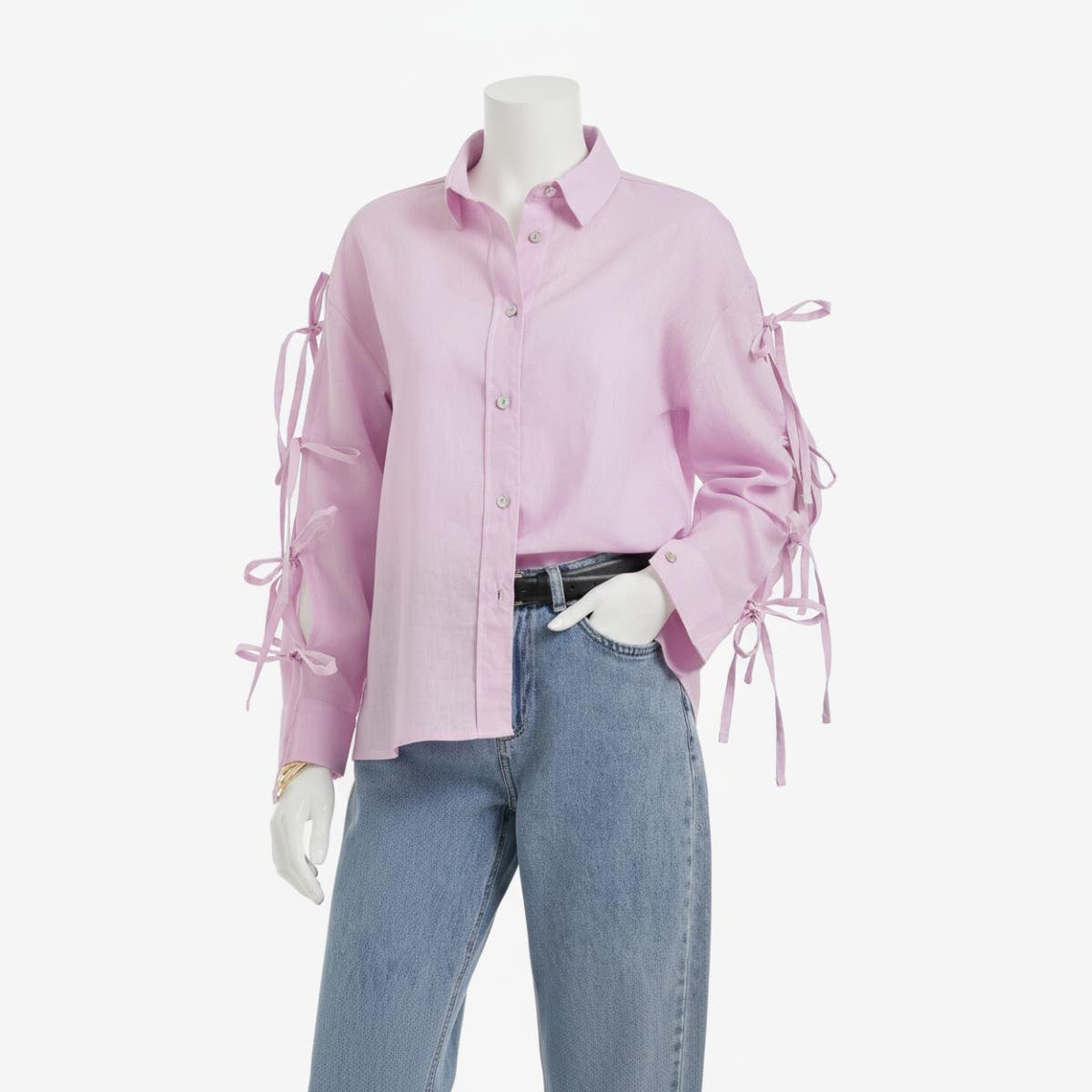 Tie-Sleeve Shirt