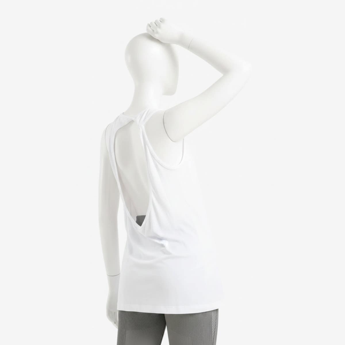 "Carinawear Long Regular Fit Open-Back Tank Top - Stylish Polyamide Sleeveless Top"