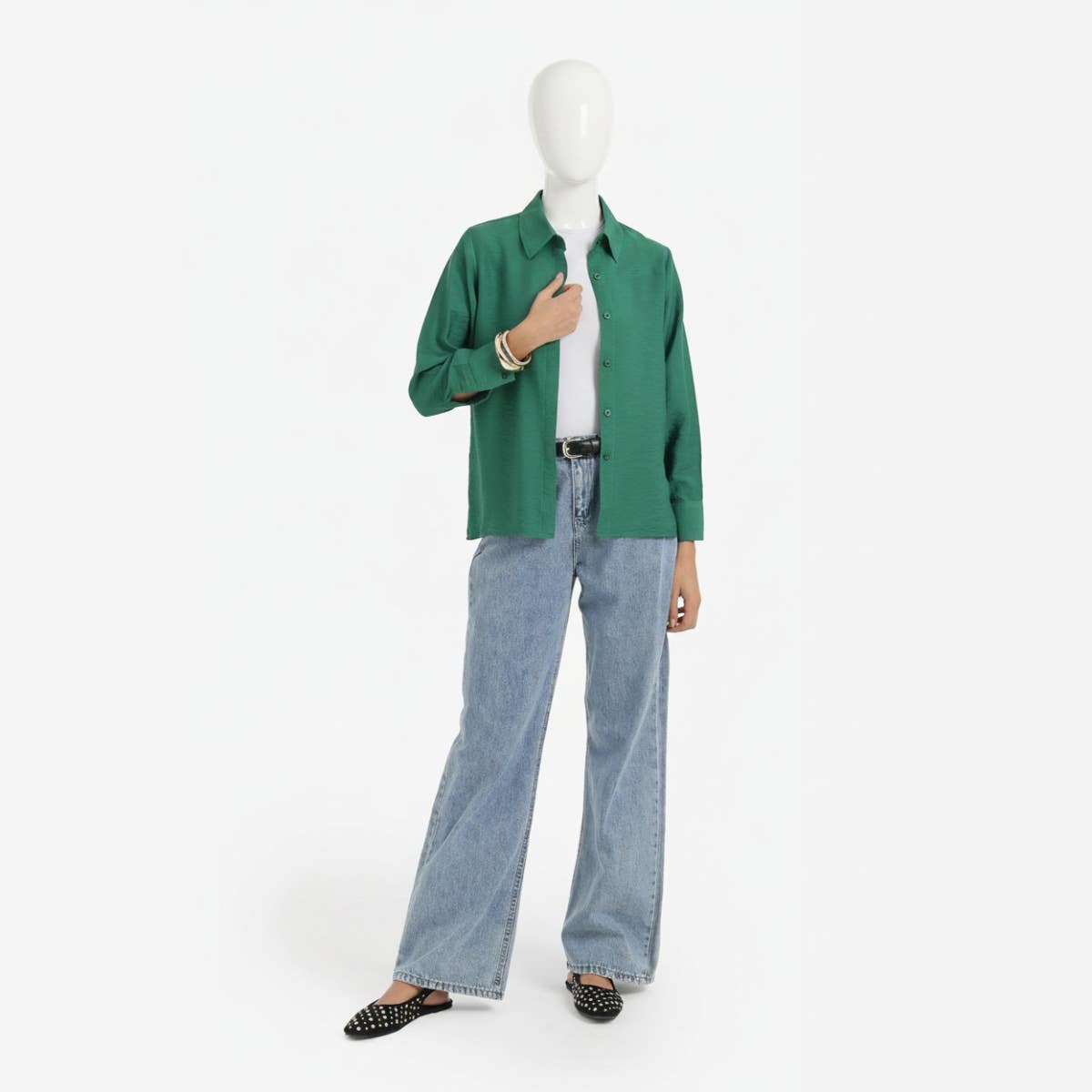 Hidden Placket Lounge Shirt