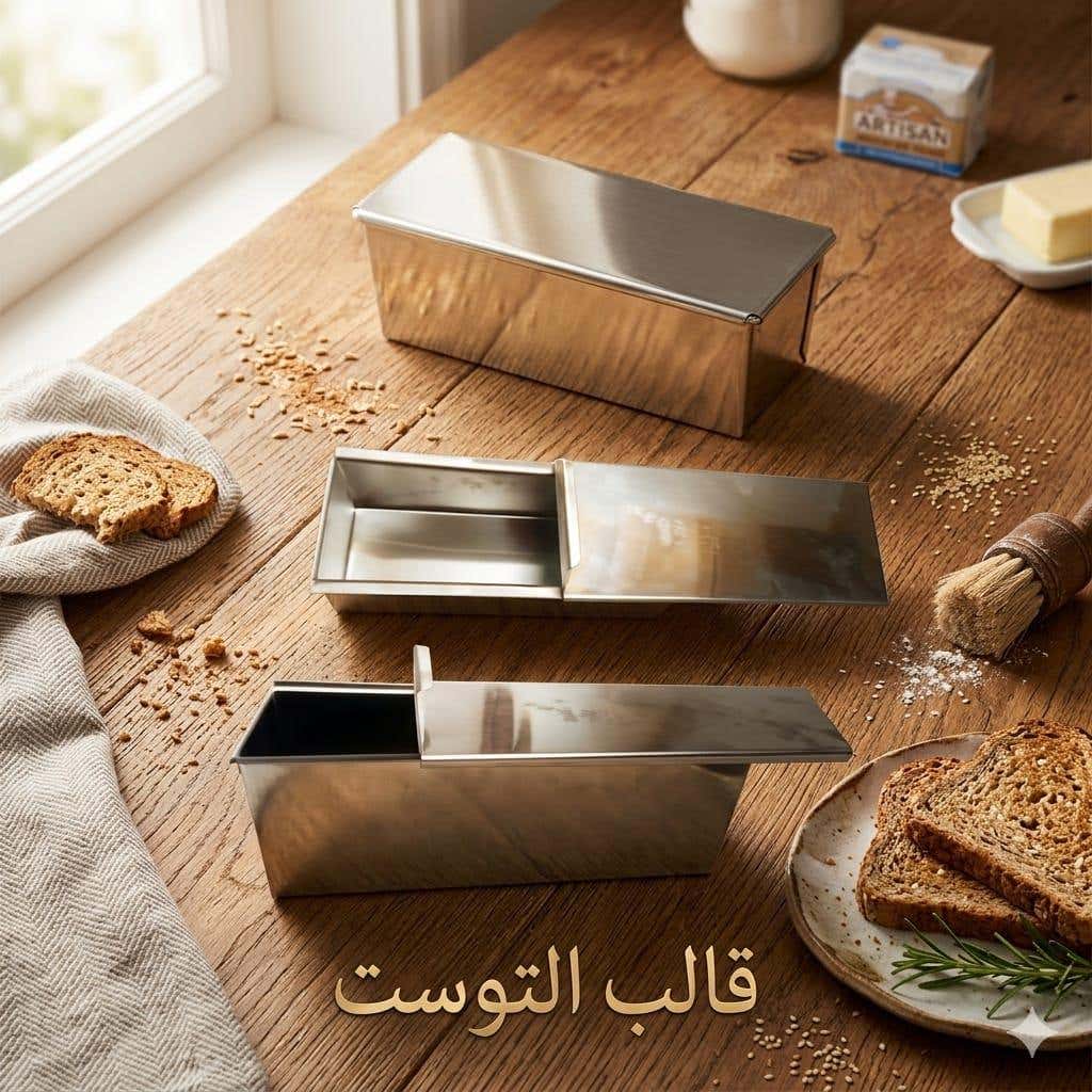 Non-Stick Toast Mold with Cover - High Heat Resistance, Wide Edge, Non-Stick Coating