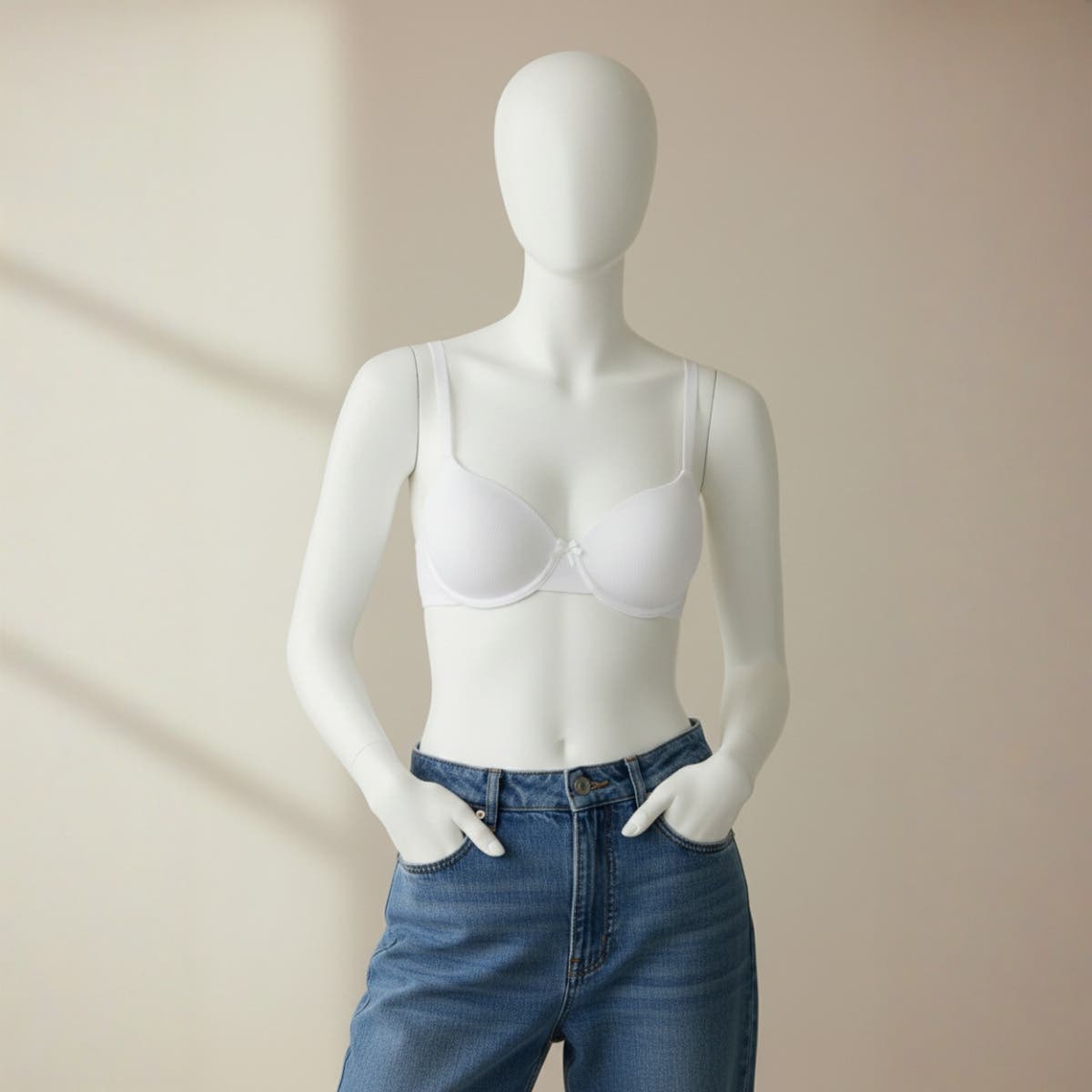 Padded Ribbed Bra