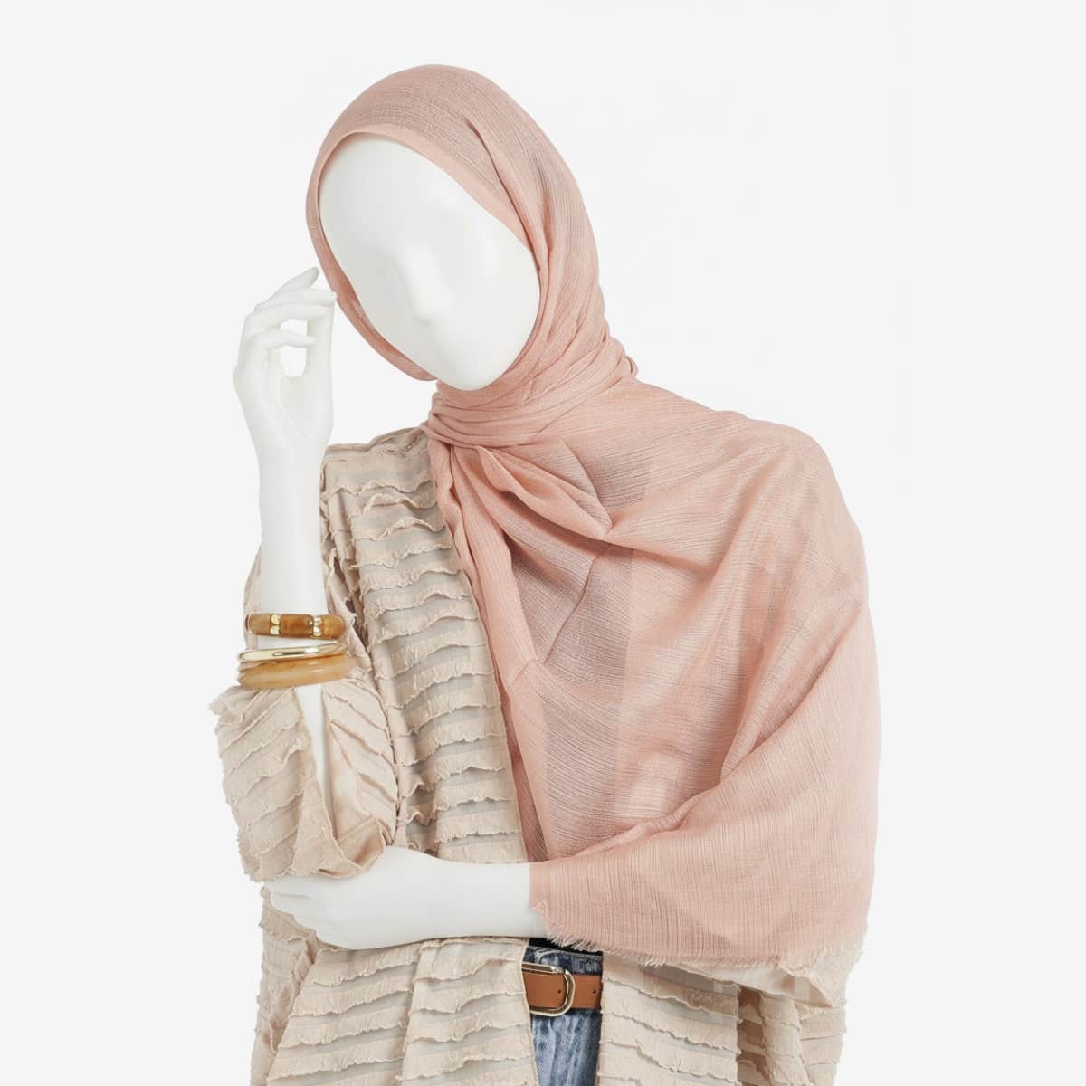 Ribbed Cotton Scarf