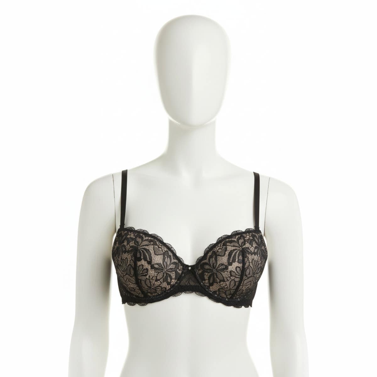 Contrast Lace Wired Bra