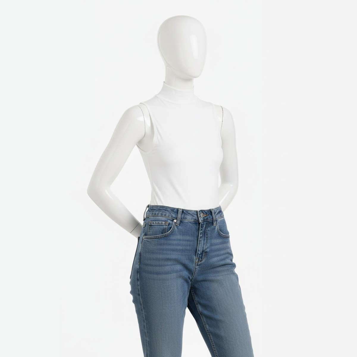 Sleeveless High Neck Bodysuit