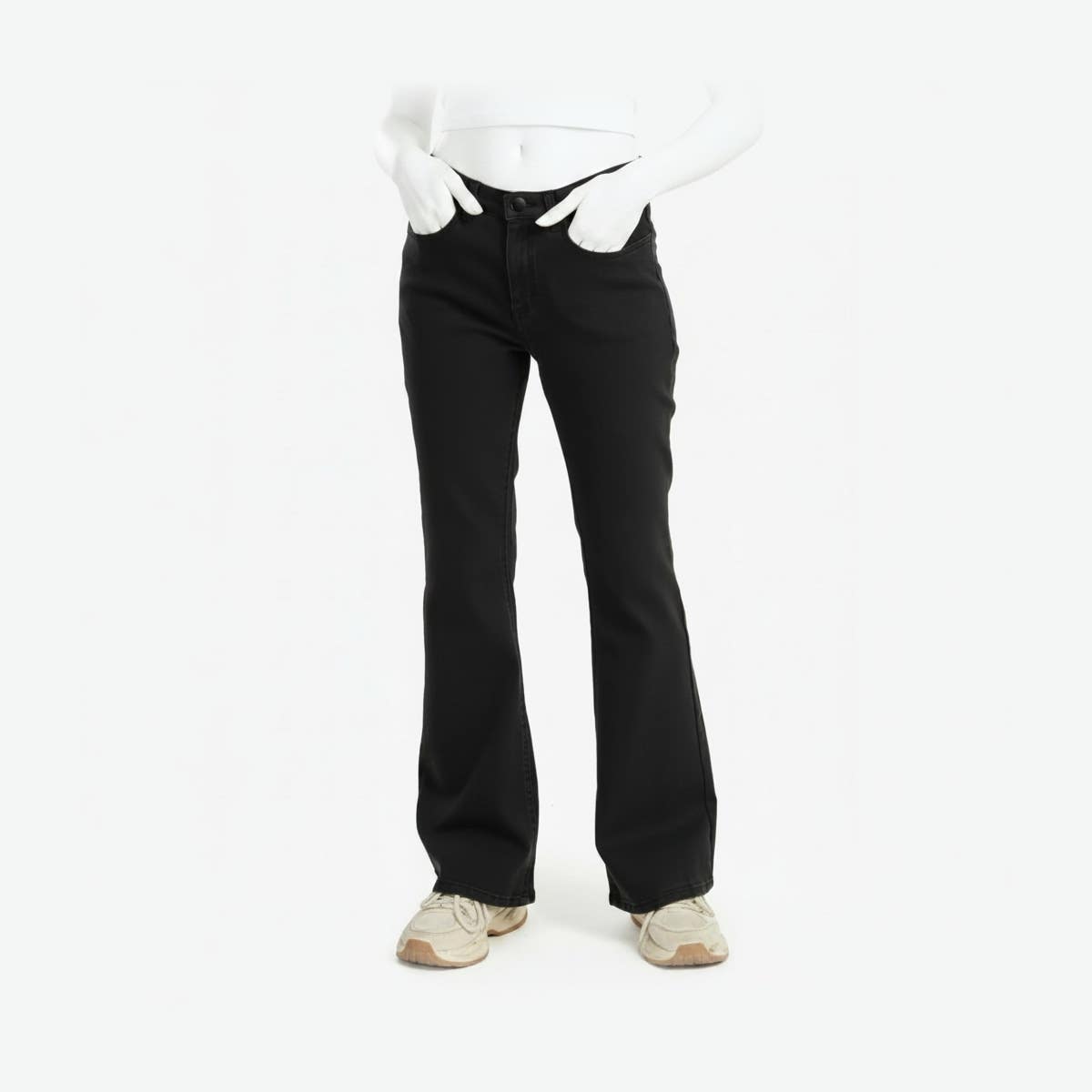Grey Flare Jeans