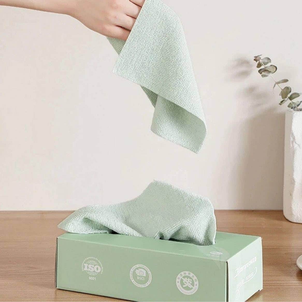 Reusable Microfiber Cleaning Cloths - 20 Pack, 7.9"x7.9"