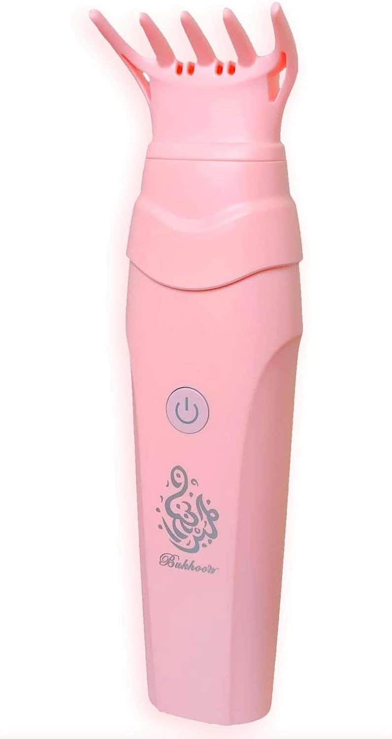 Portable Pink Electric Comb Bakhoor Incense Burner - USB Rechargeable