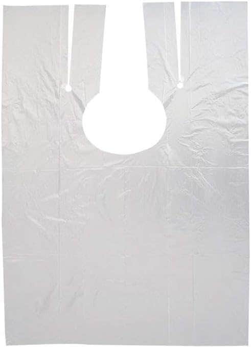 Disposable Clear Plastic Hair Salon Cap | 100pcs 50g | Protect Clothes | Cutting & Dyeing