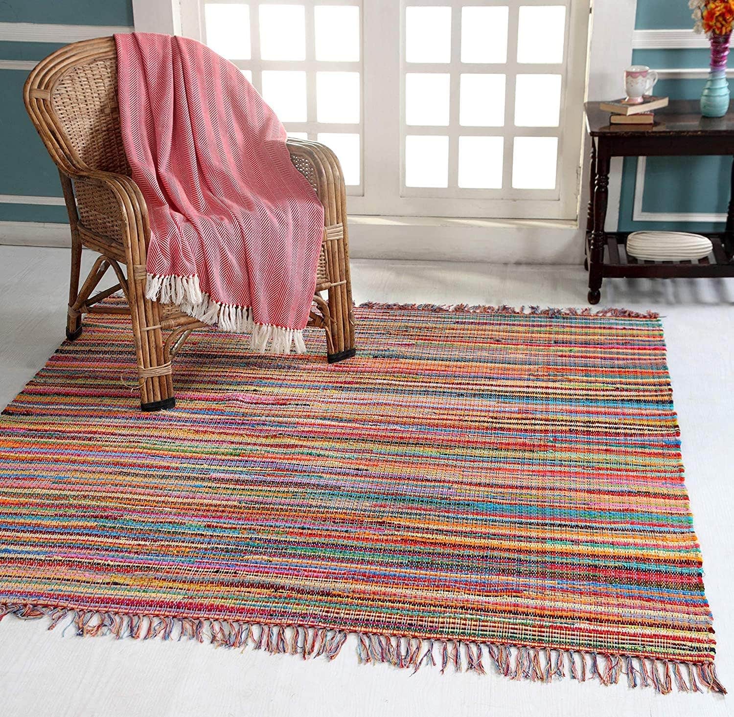 Egypt Antiques Intex Salon Rug Multi Colors Different Sizes Handmade (135X200)