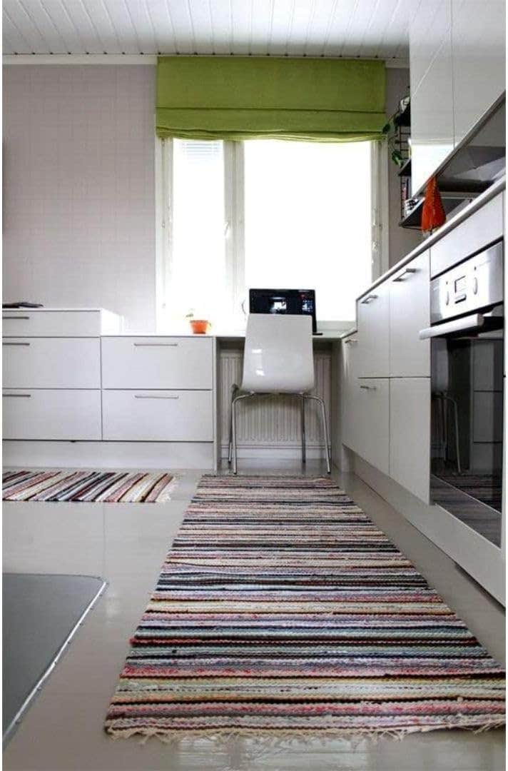 Egypt Antiques Intex Kitchen Kilim Rug Multicolor Different Sizes Handmade (70X200)