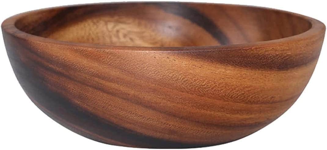 Egypt Antiques Intex Wooden Salad and Dessert Bowl, Wooden Salad Storage Bowl, 20 x 7.5 cm