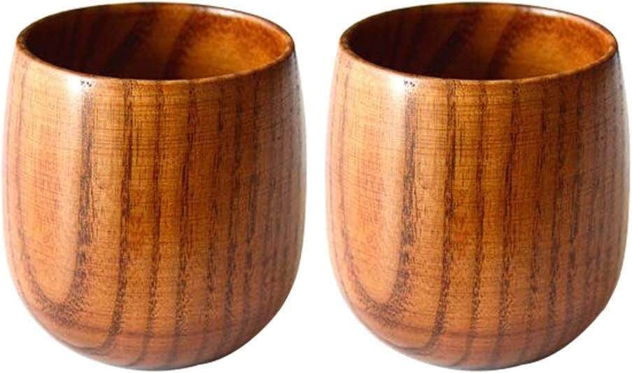 Egypt Antiques Set of 2 Wooden Cups Produced by Egypt Antiques