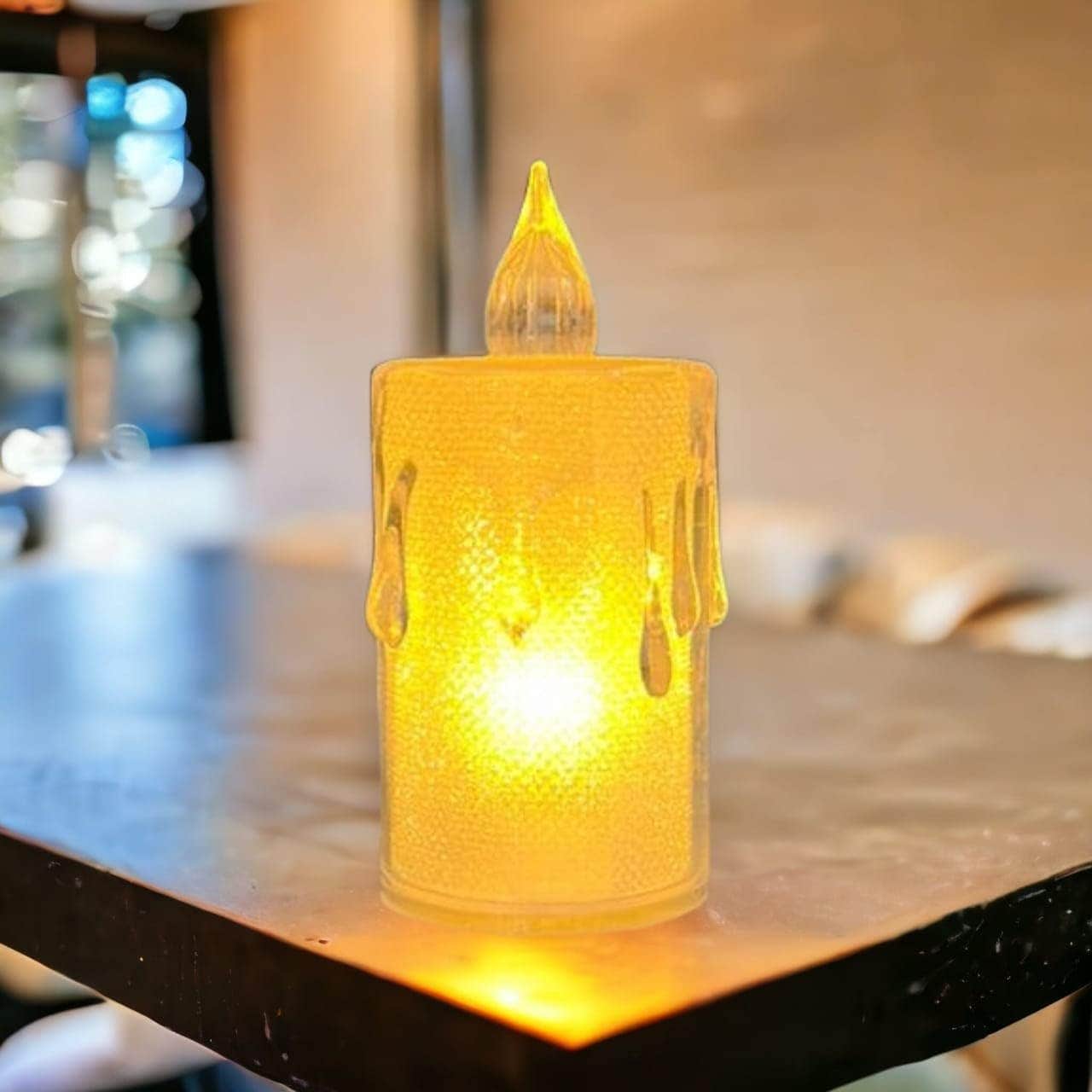 Battery Operated Light Up Electronic Candle - Ramadan Lantern or Decoration - 1 Piece
