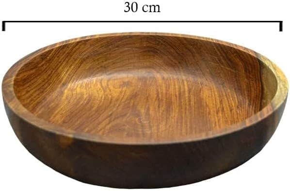 Egypt Antiques Natural Color Olive Oil Treated, Hot Cold Wood Plates (10cm)