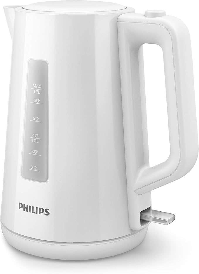 Philips 1.7L Plastic Electric Kettle, 2200W - White