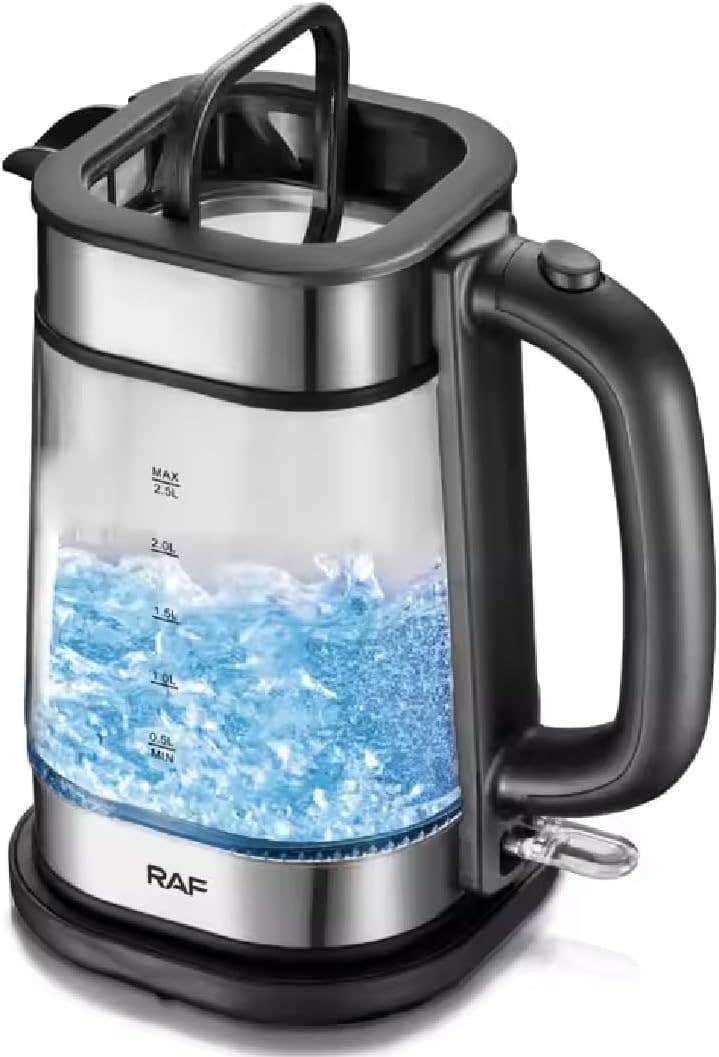 Silver Multicolor Electric Kettle 2.5L 2000W R.7890