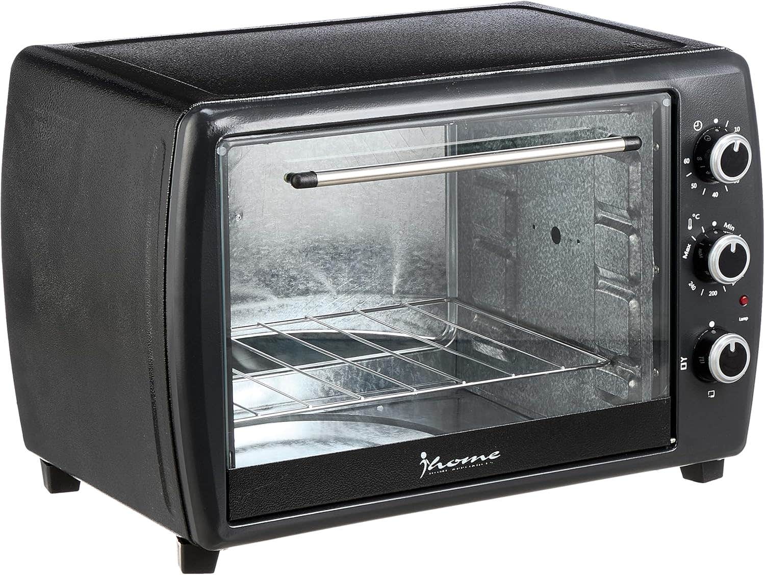 iHome Electric Oven KI-7125 45 Liter 1200W,Timer 90m,Thermostat,Black (International Warranty)