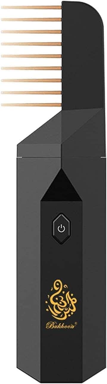 ACHAS Electric Comb Bakhoor Incense Burner - USB Rechargeable - Portable - Black