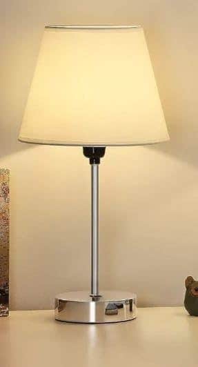 Modern White Crystal Table Lamp - Generic Brand - Stand Included