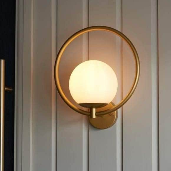 Generic Gold Modern Wall Applique Chandelier with Bulb