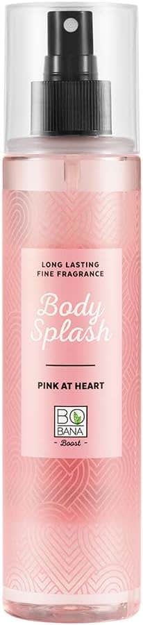 Bobana Pink At Heart Body Splash, 250ml - Floral Long Lasting Fragrance