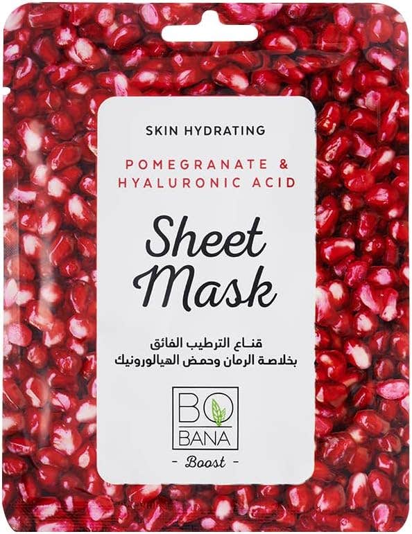 Bobana Pomegranate Hydrating Sheet Mask - Lightweight Formula