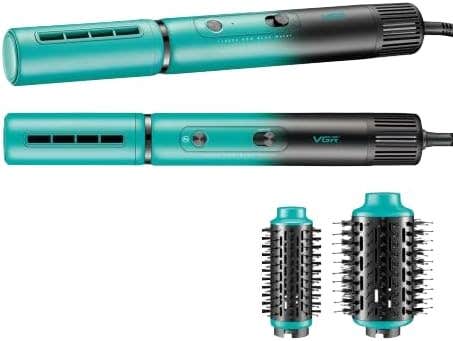 Generic Professional Heating Brush 1100/1300W - Green Hair Dryer & Styler
