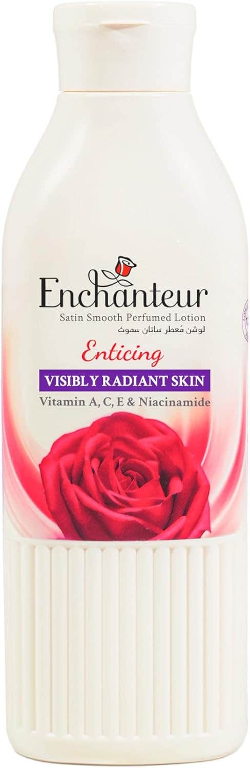 Enchanteur Enticing Rose & Magnolia Body Lotion - 250ml, Moisturizing Silk Formula