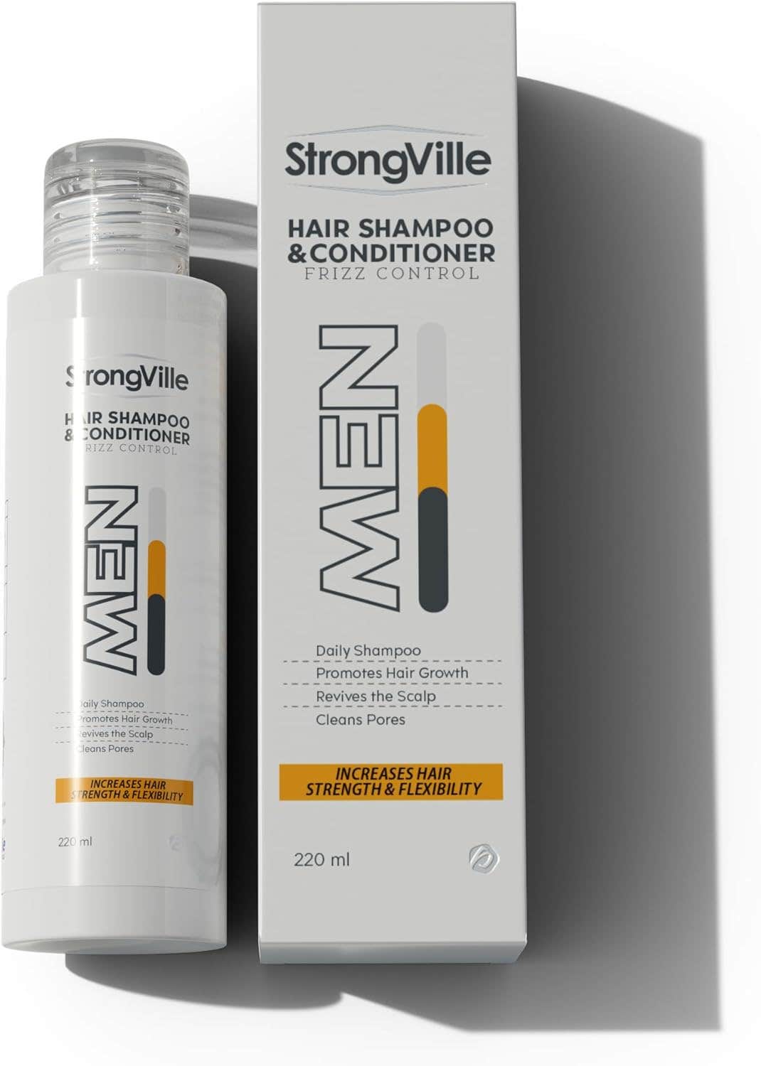 Strongville hair shampoo and conditioner men 220 ml