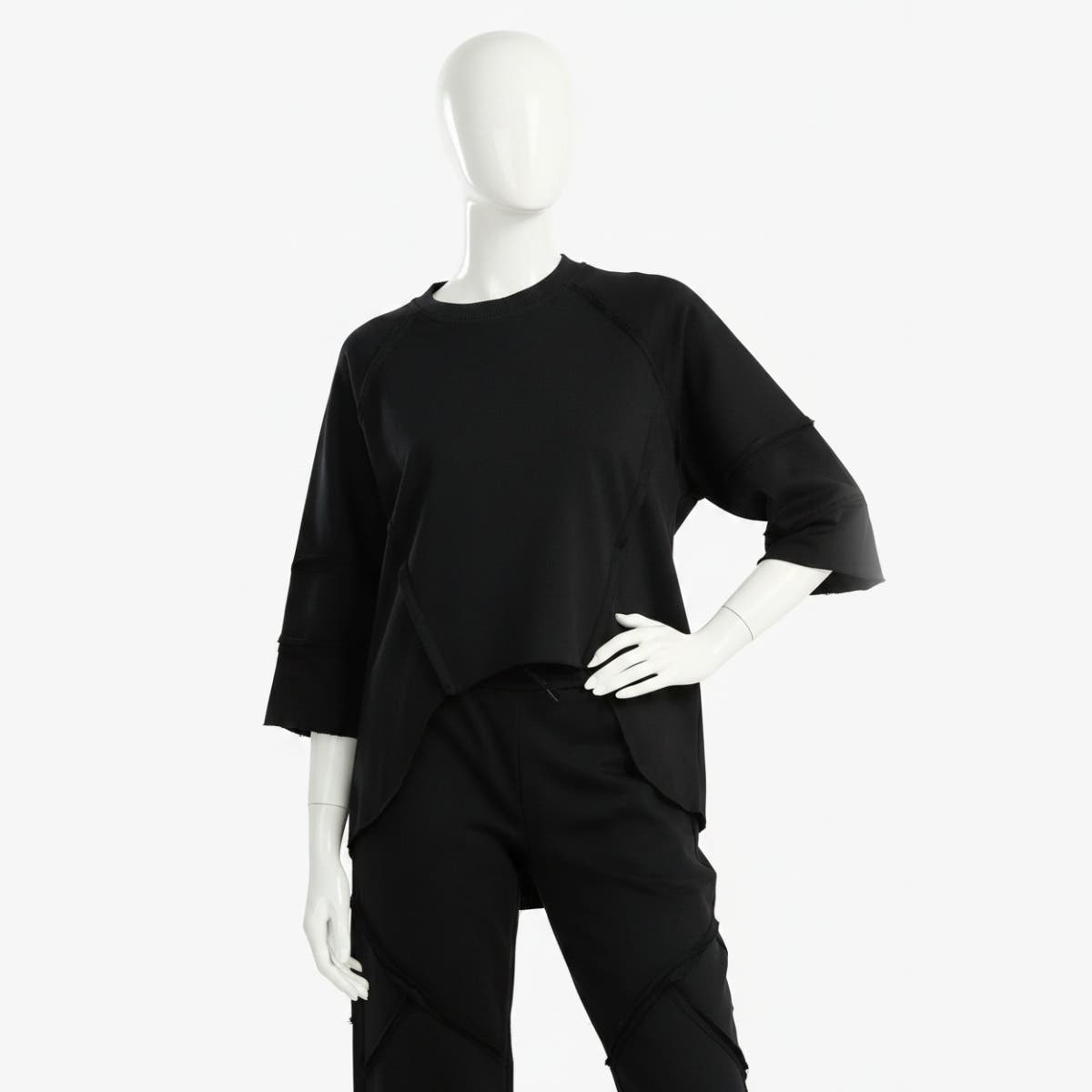 Lounge Sweatshirt with 3/4 Sleeves