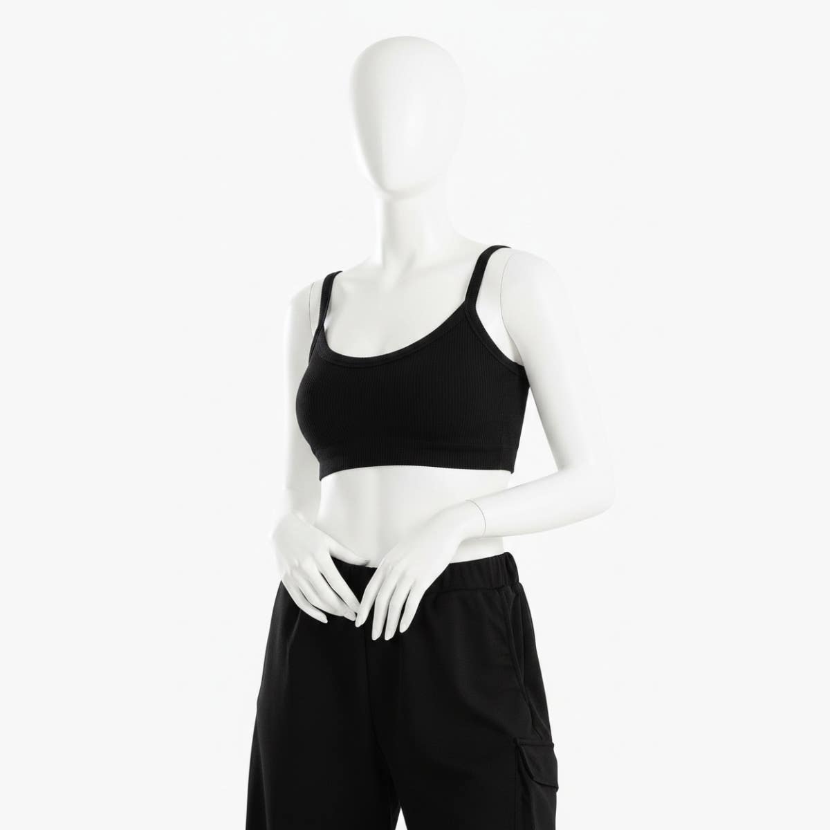 Plunge Neck Crop Top
