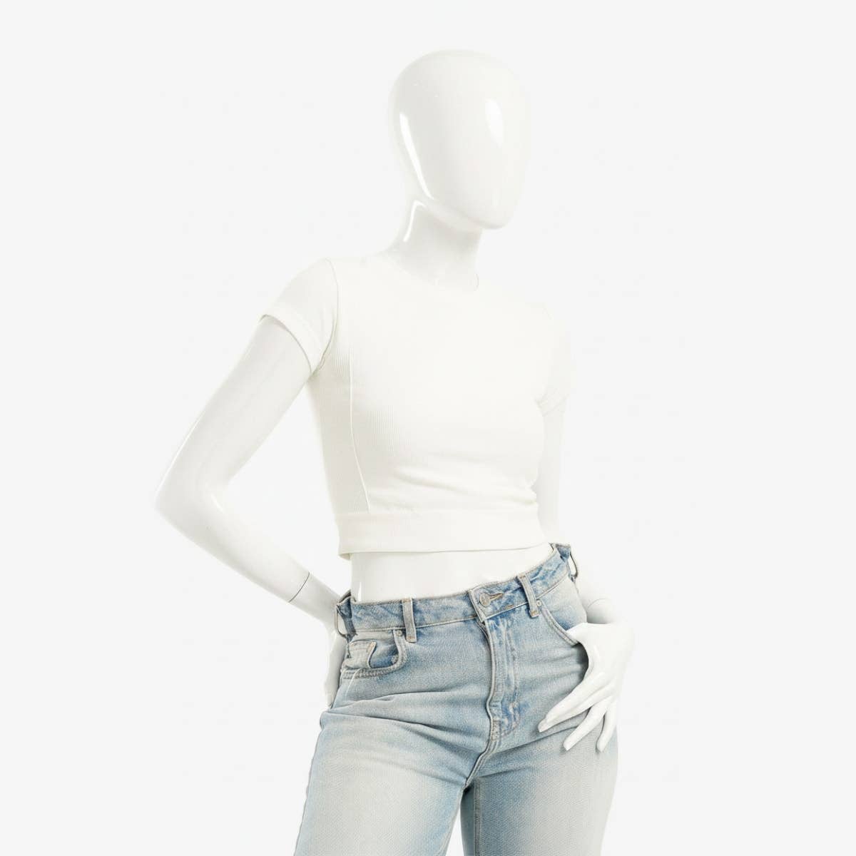 Short Sleeves Cropped Top