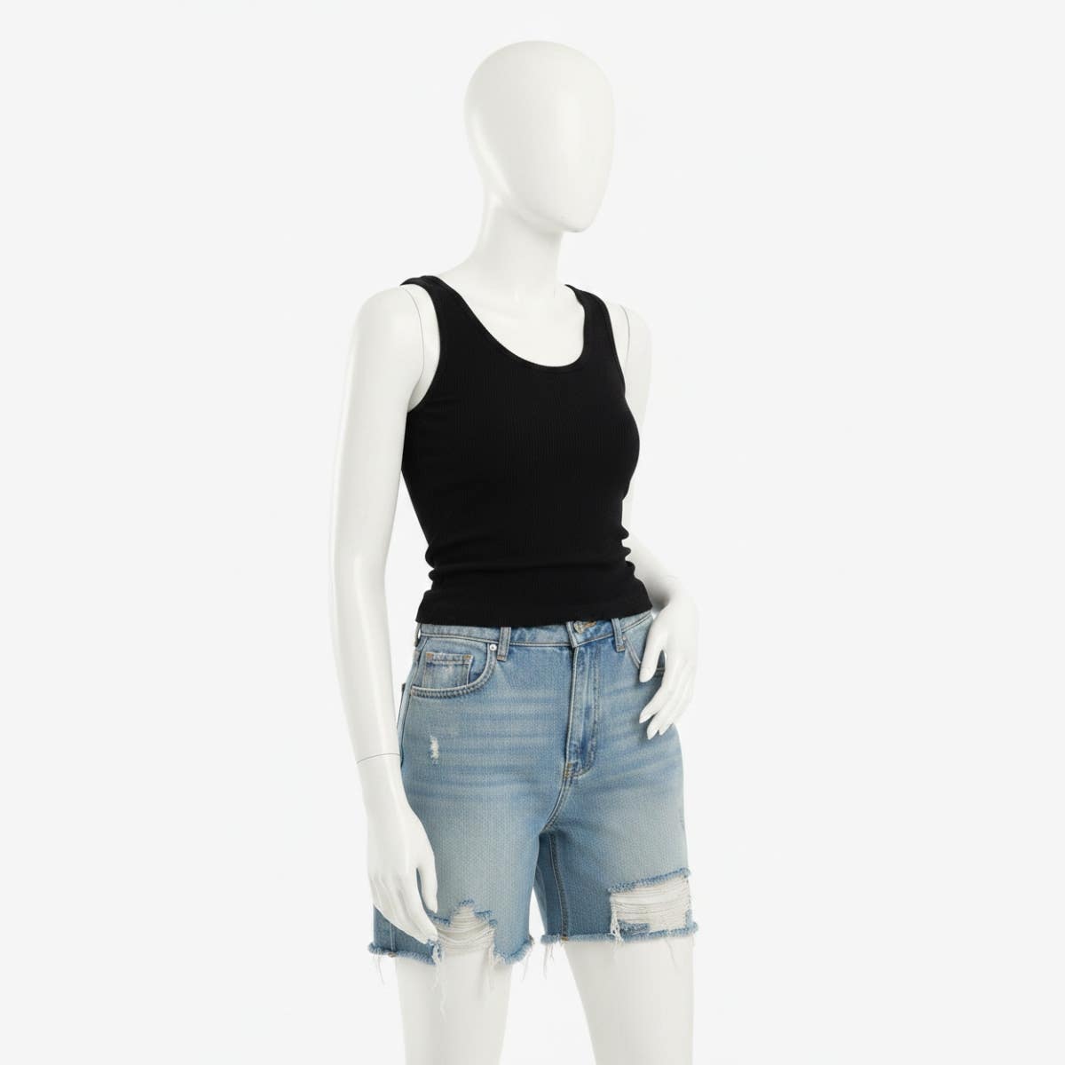 Square Back Ribbed Top