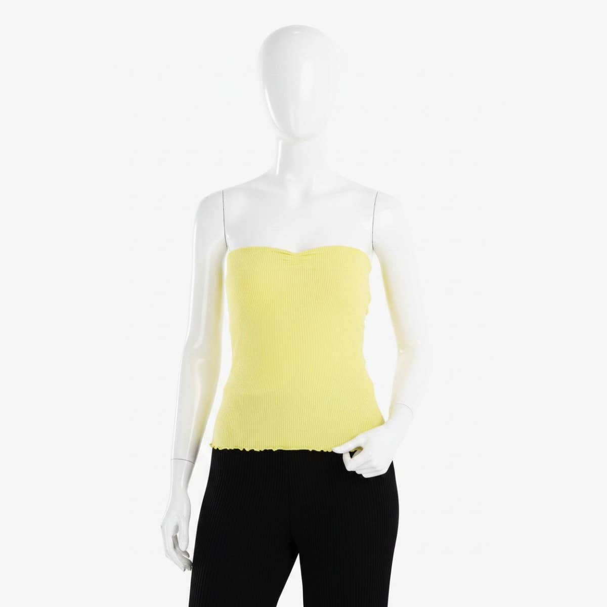 Strapless Ribbed Top