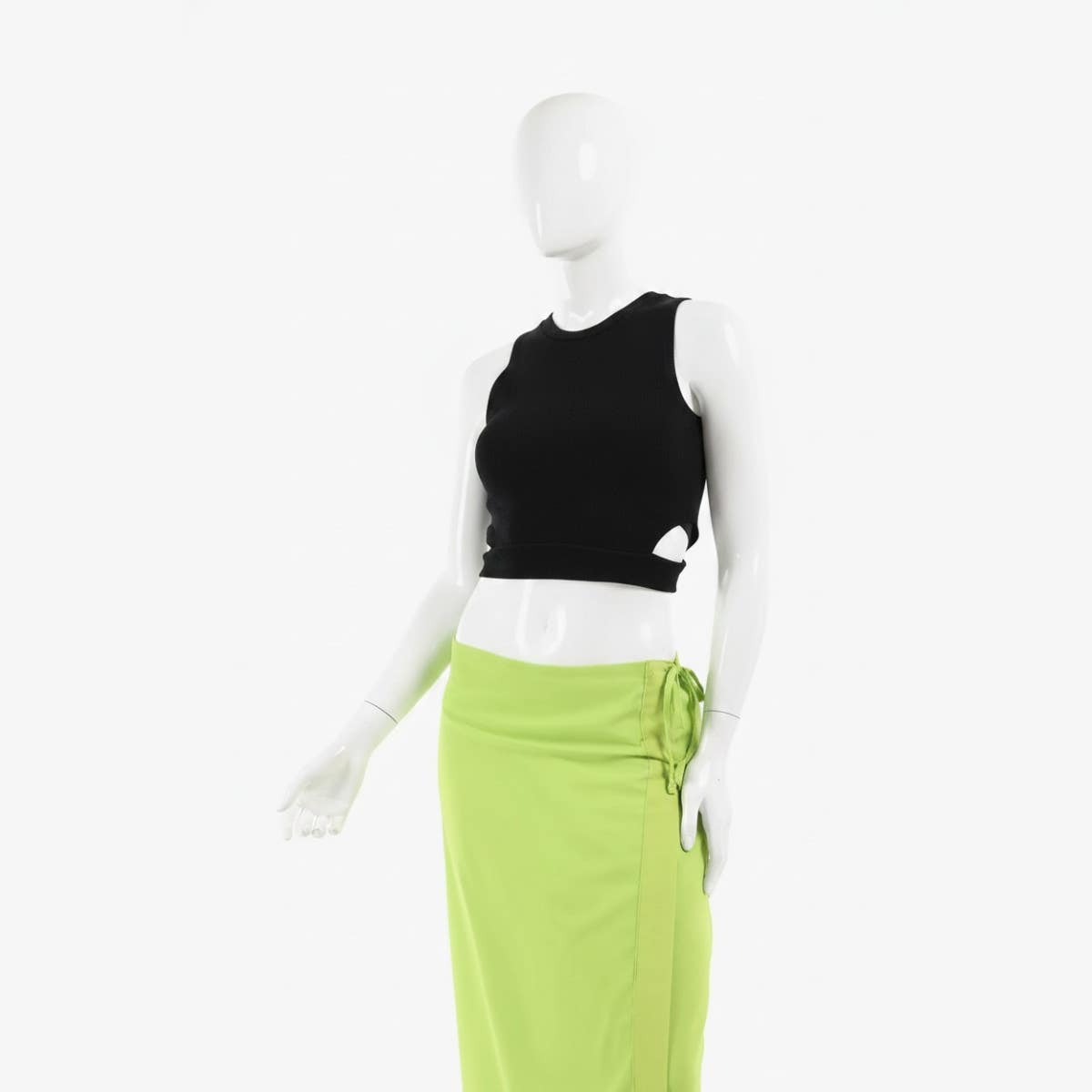 Ribbed Top with Cut Out Sides