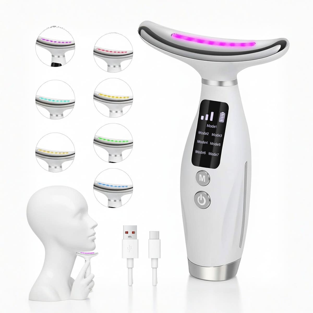 Necomi Face & Neck Beauty Device | 7 Colors Light Therapy