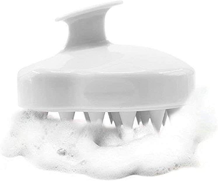 See You Always Hair Scalp Massager Shampoo Brush, Scalp Care Hair Wash Brush Silicone Comb (White)