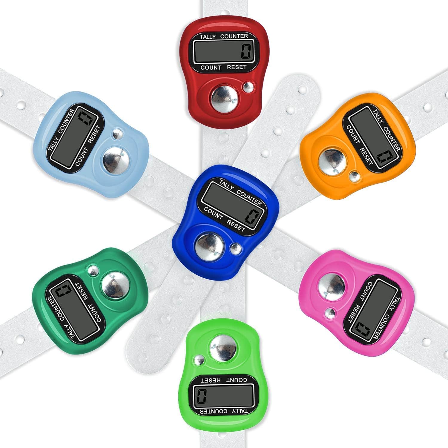 5 PCS Koicaxy Electronic Finger Counter, 5 Digit LCD Electronic Digital Display Finger Hand Tally Counter Counting
