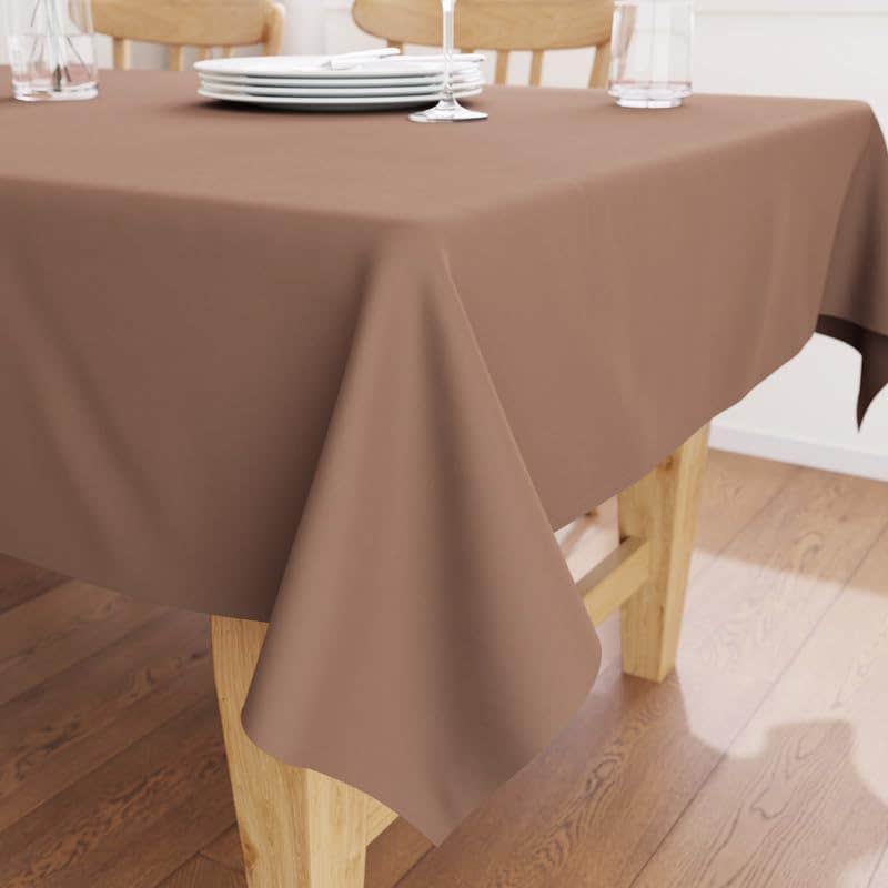 Classic Cotton Table Runner - 145x275 cm - Brown - Premium Quality - Easy Care - Elegant Design
