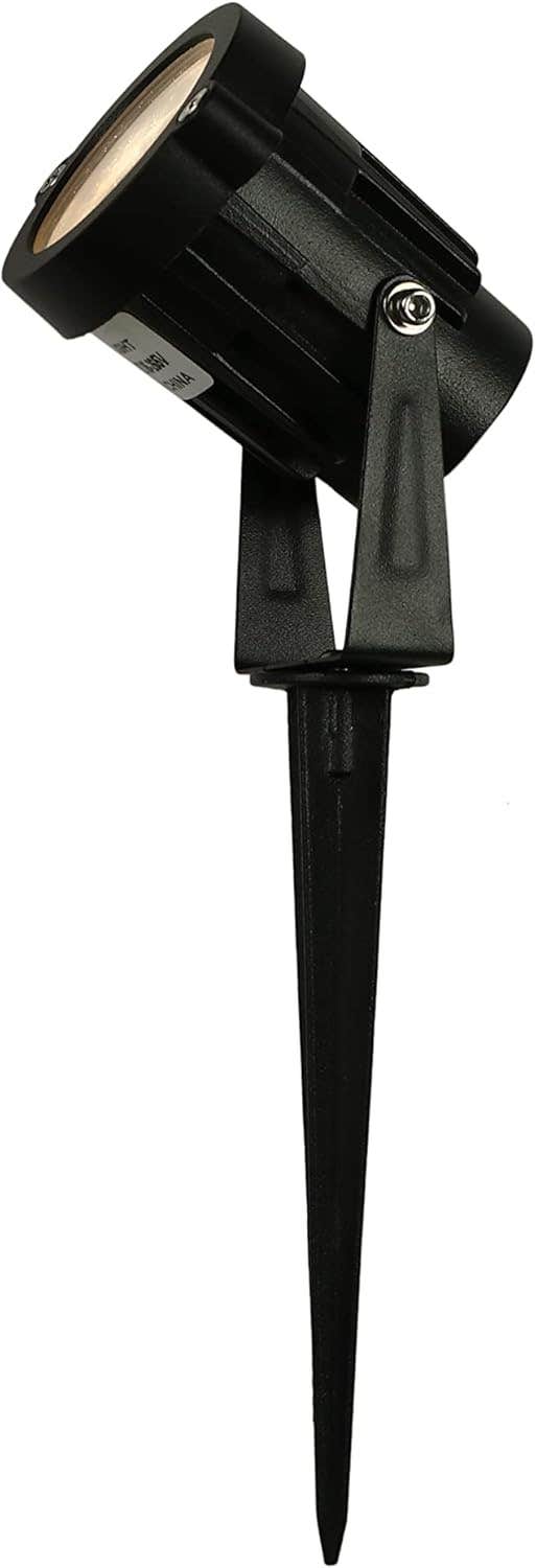 El-Rawda Black Aluminum Spot Flood Light for Gardens - Modern Style