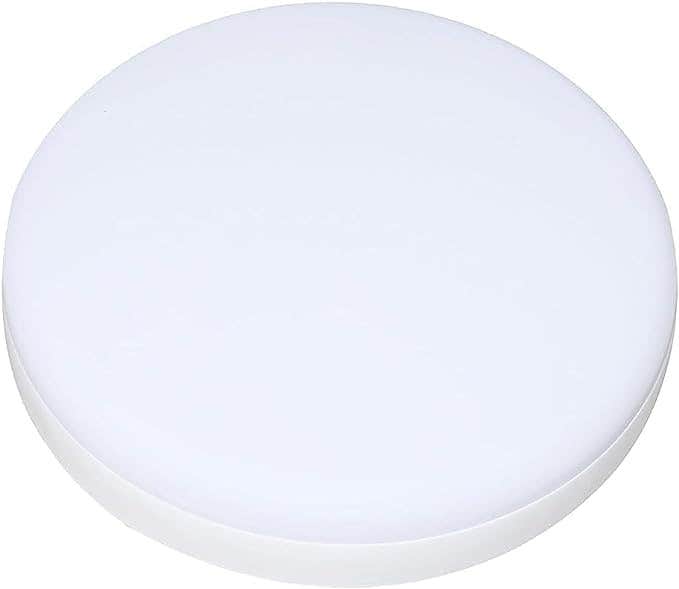 Modern LED Flush Mount Ceiling Light, 36W, White Acrylic & Metal - Energy Efficient