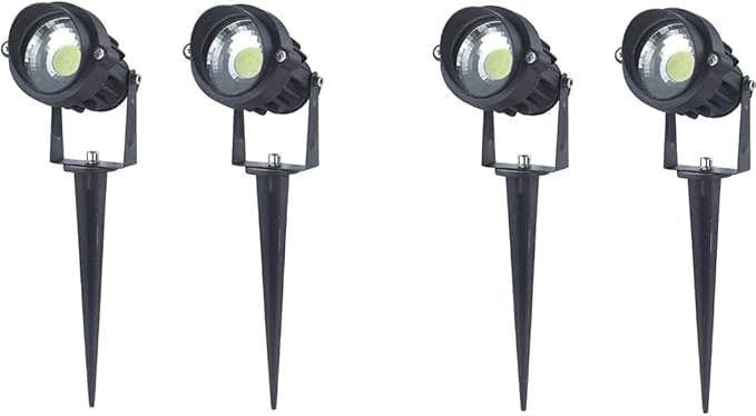 Spot LED light For Gardens 7W COB Spike Type - 4 Pieces