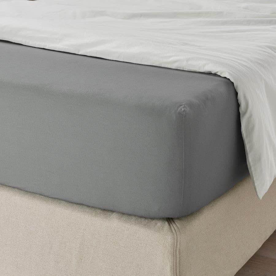 Generic Polycotton Gray Sheet Set - 4 Pieces (120x200) - Fitted & Durable