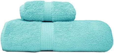 100% Cotton Bath Set (70*140 Bath Sheet, 50*70 Towel) - Turquoise