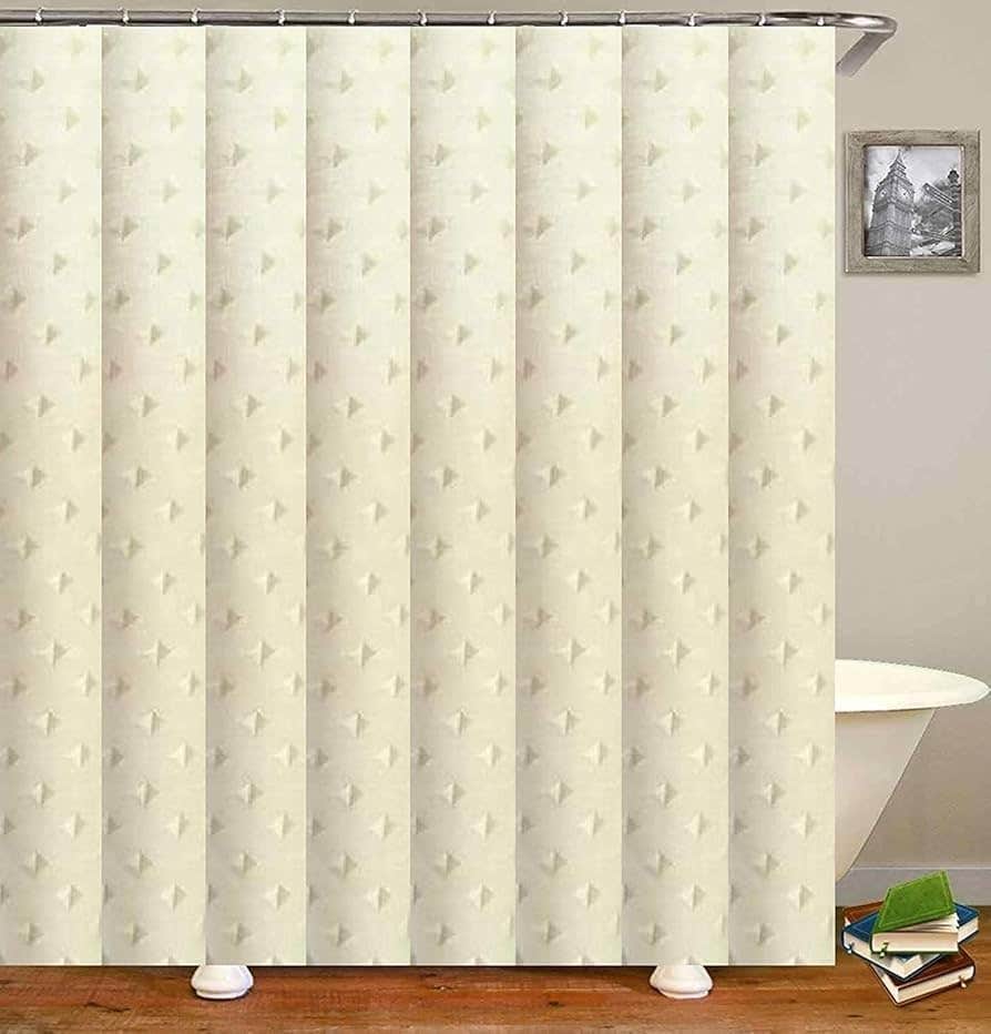 Generic Beige Waterproof Shower Curtain - Water Repellent Plastic - 200x240 cm
